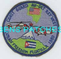 COAST GUARD,FLORIDA,KEY WEST,AVDET,CUBAN FREEDOM FLOATILLA 1980 1